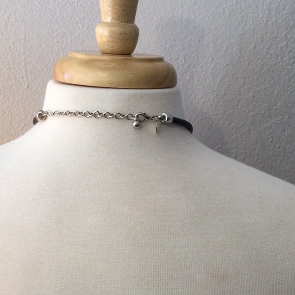Chico’s Leather Necklace with Metal Pendant and Earring Set - Picture 8 of 16
